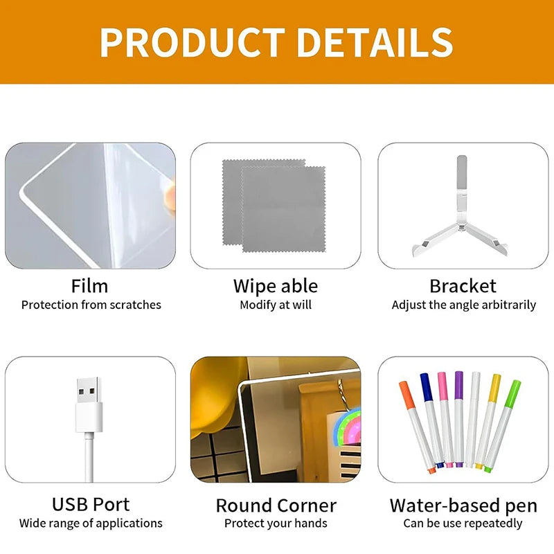GlowScribble™ LED Light Drawing Board