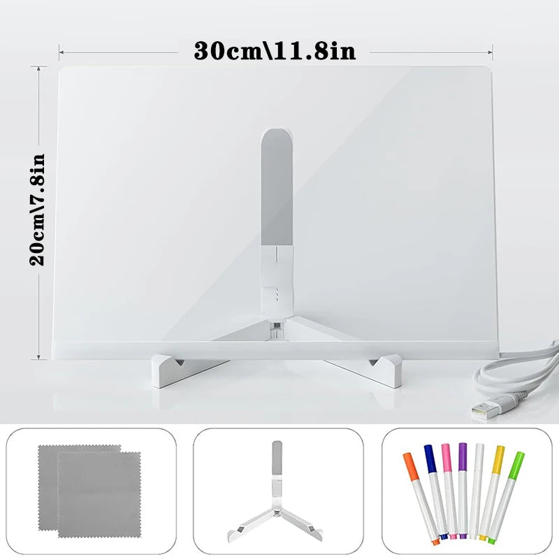 GlowScribble™ LED Light Drawing Board