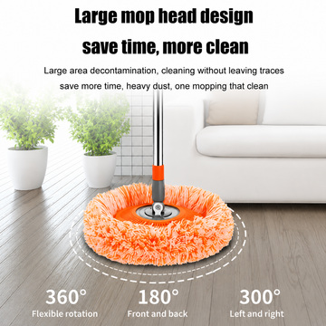 360 Rotating head Sun Flower Orange Mop