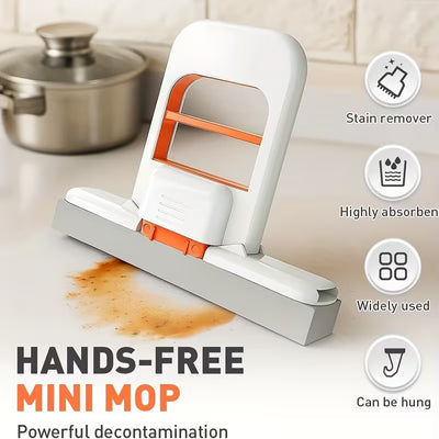 Mini Folding Desktop Mop – Portable Table & Surface Cleaning Mop