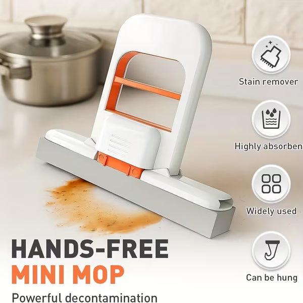 Mini Folding Desktop Mop – Portable Table & Surface Cleaning Mop