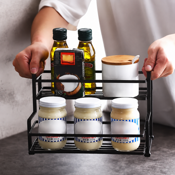 Metal Spice Rack for Kitchen-Multipurpose storage rack