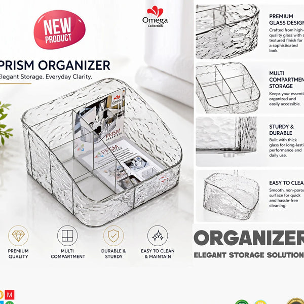 Prism Acrylic Cosmetic Organizer