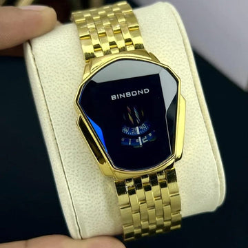 Stylish Mens Quartz Watch With Chain Strap Elegant ( Without Box )